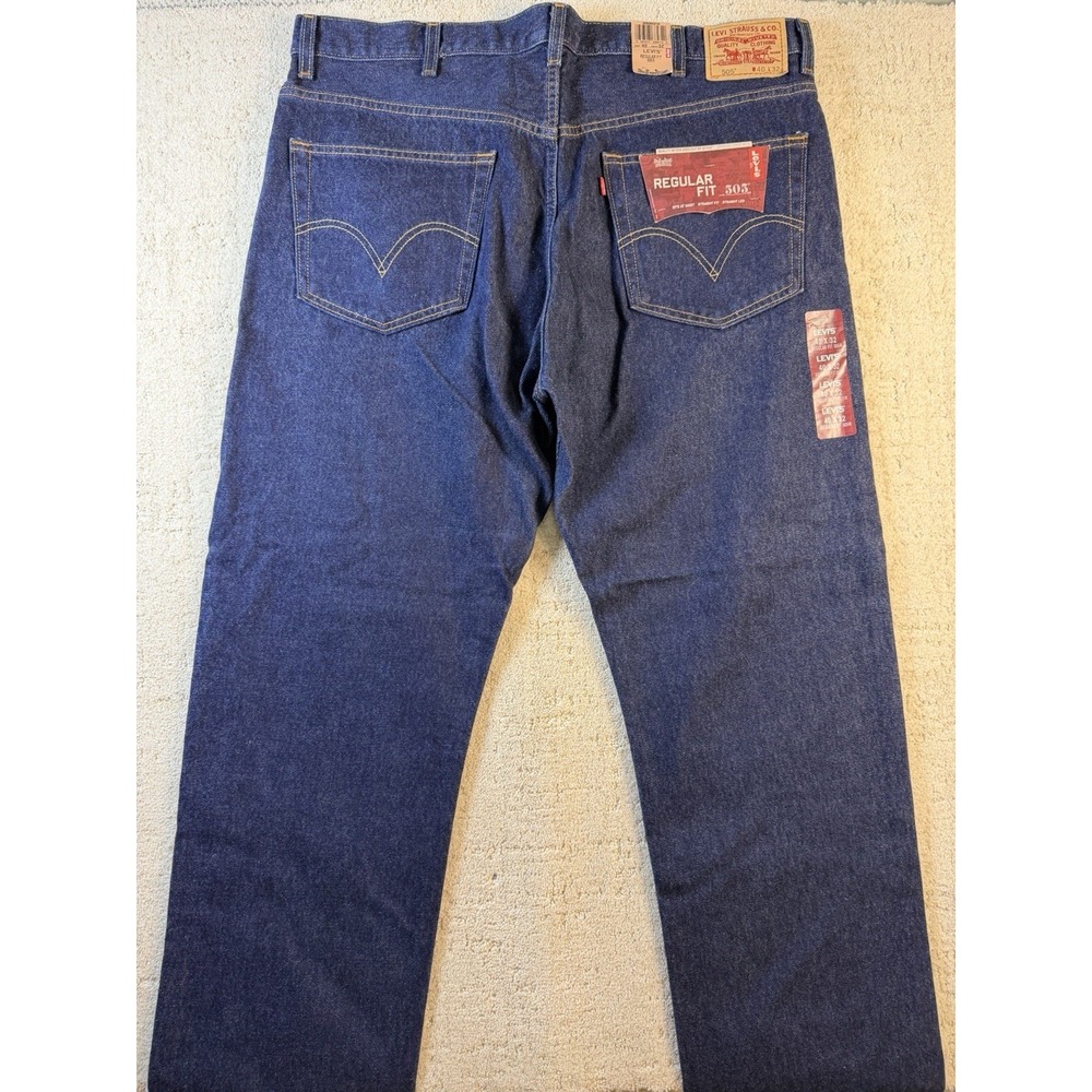 NWT Levi's 550 Men's Blue Jeans Relaxed Fit Straight Leg Size 40x32 Dark Wash